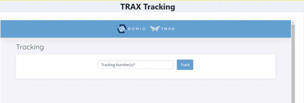 trax courier tracking